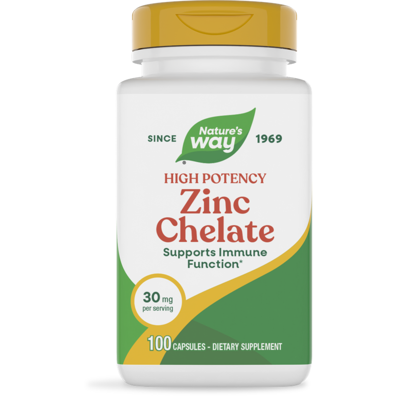 Natures Way , Zinc Chelate 100 Caps