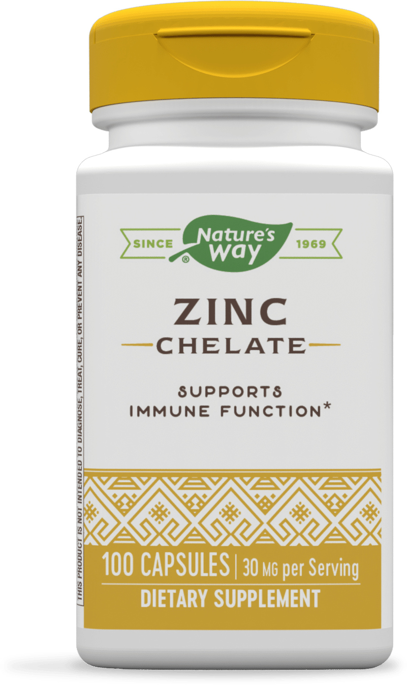 Nature's Way, Zinc 30 mg 100 caps, CAPSULE: 100 capsules