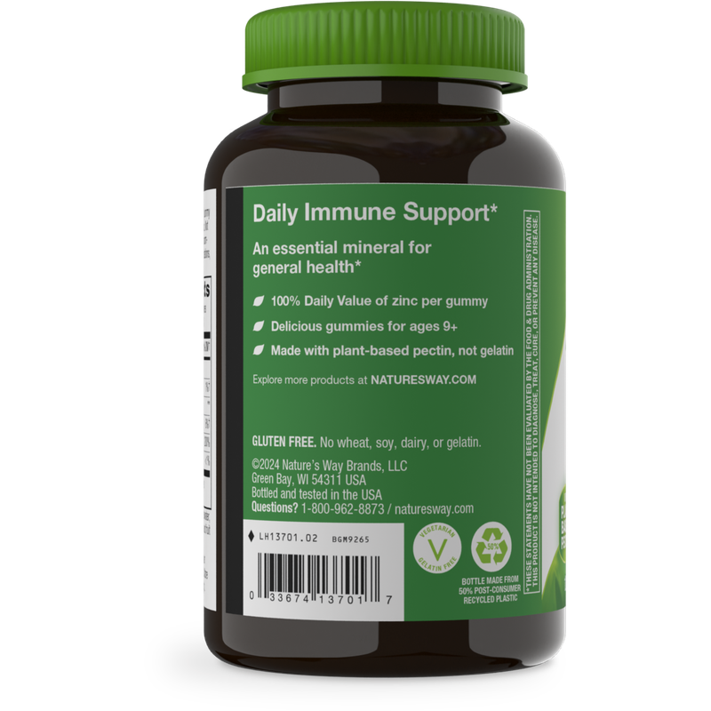 Natures Way , Zinc Gummies