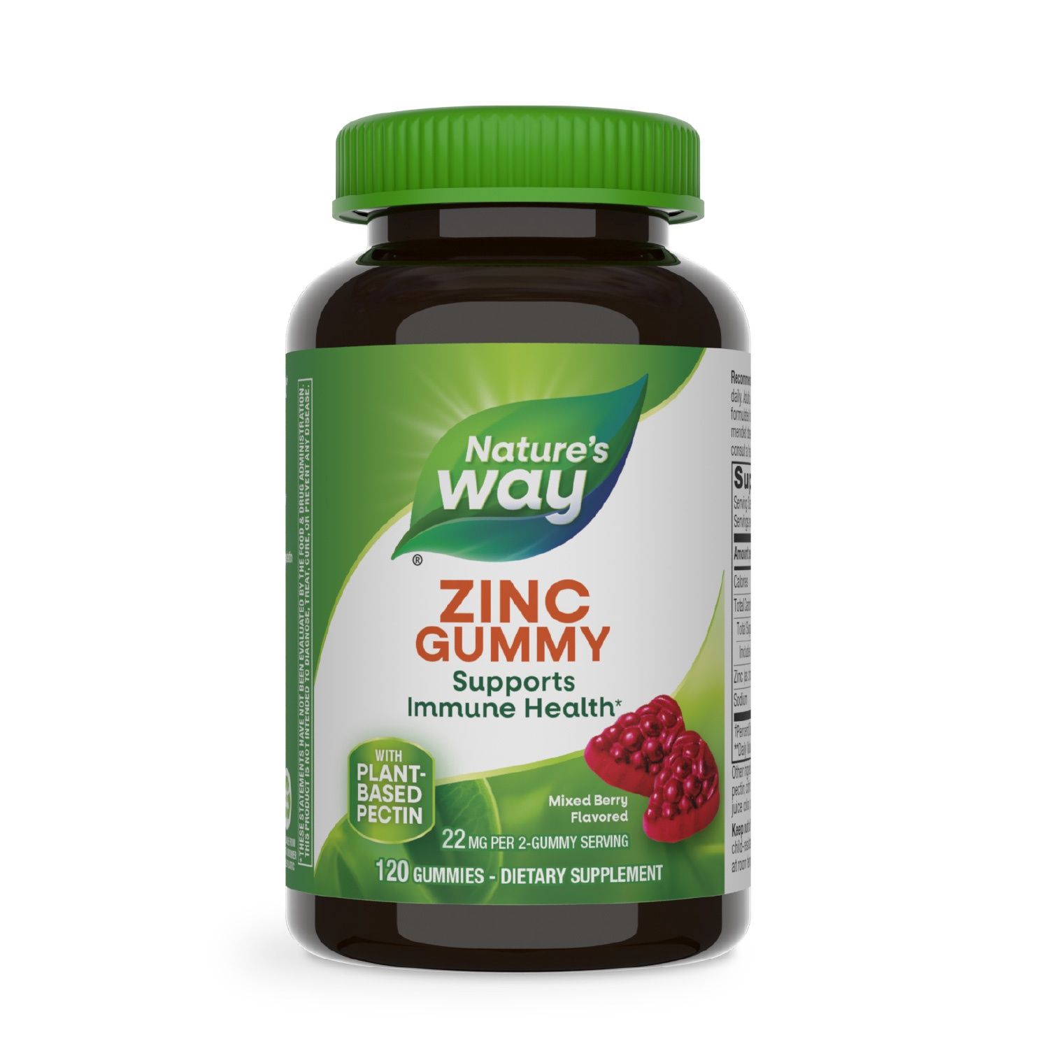 Nature's Way, Zinc Gummy 120 ct, GUMMY: 120 gummies