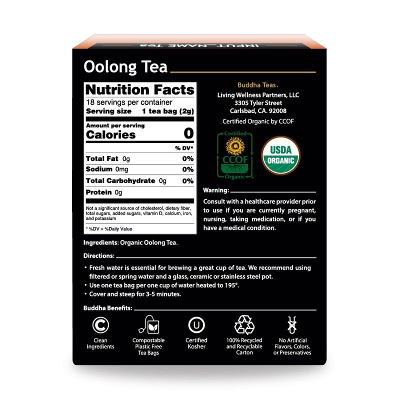 BUDDHA TEAS , Oolong Tea