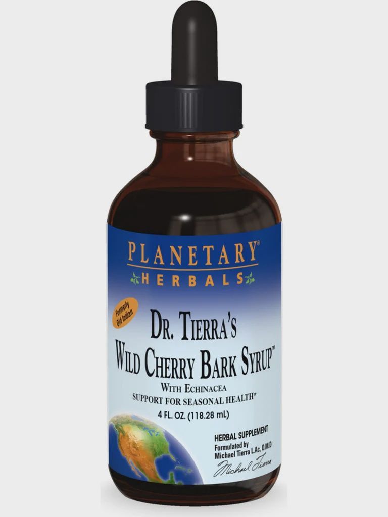 Planetary Herbals , Dr. Tierra's Wild Cherry Bark Syrup 4oz, FL OZ SYRUP: 4