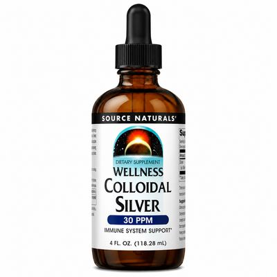Source Naturals , Wellness Colloidal Silver 30Ppm 4oz Source Naturals , Wellness Colloidal Silver 30Ppm 4oz