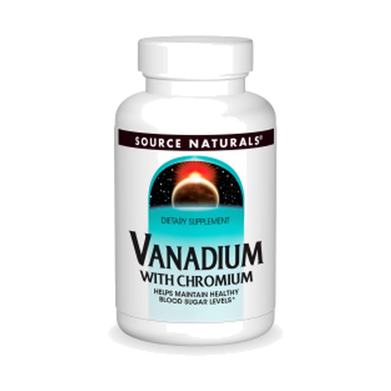 Source Naturals , Vanadium W/Chromium 180T Source Naturals , Vanadium W/Chromium 180T