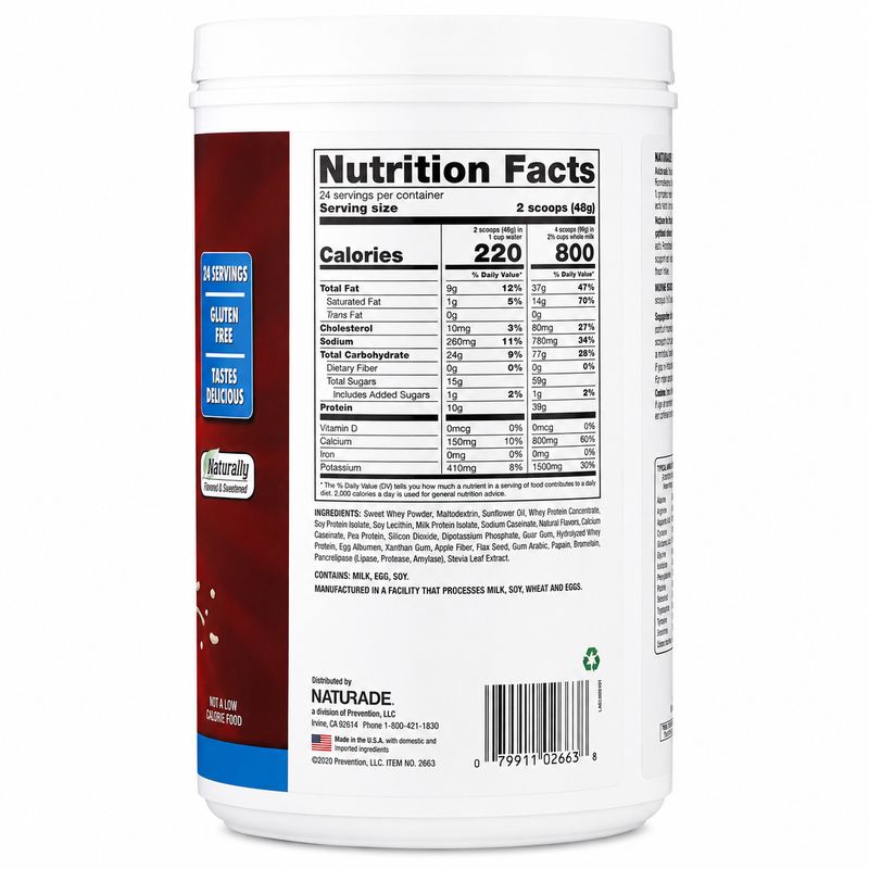Naturade , Weight Gain Powder Vanilla 40.6oz