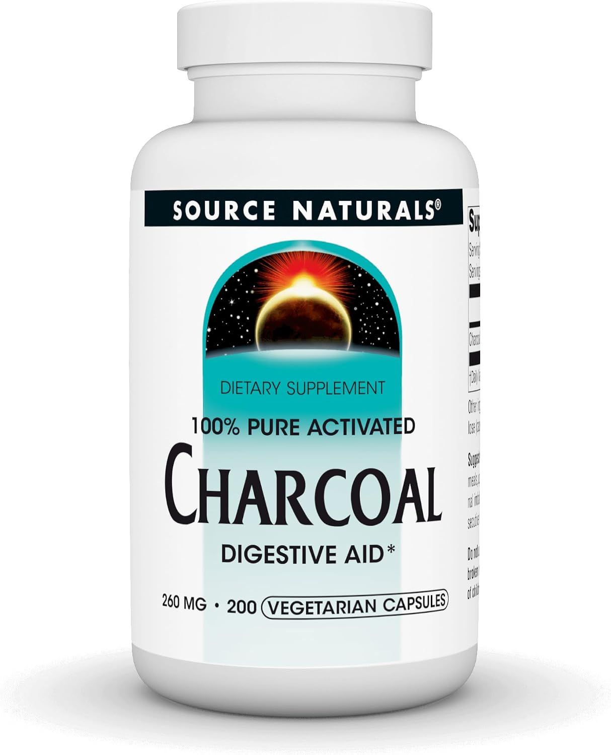 Source Naturals , Charcoal 260Mg Caps 200C Source Naturals , Charcoal 260Mg Caps 200C