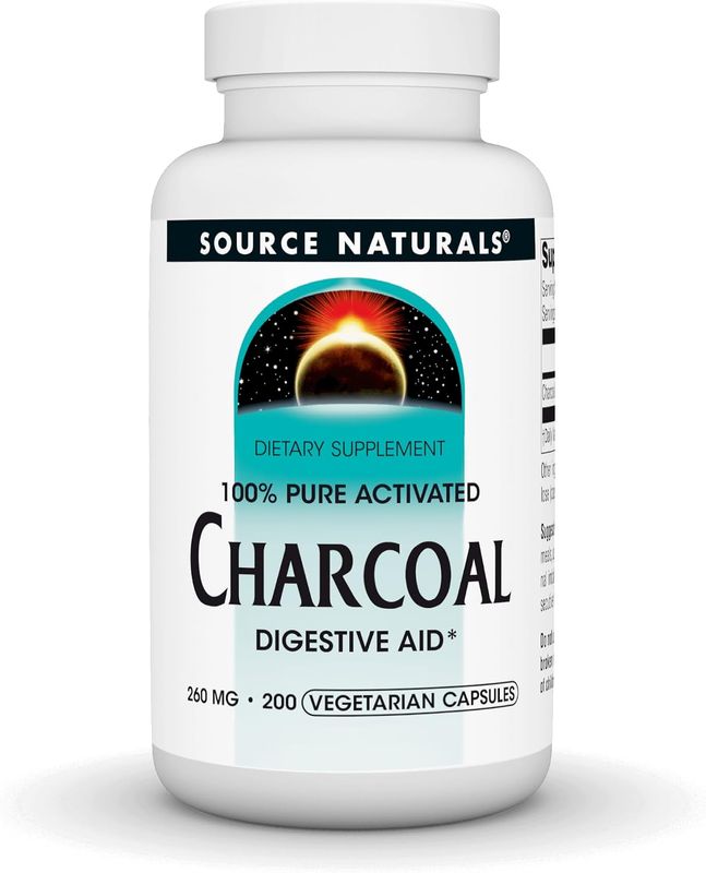 Source Naturals , Charcoal 260Mg Caps 200C Source Naturals , Charcoal 260Mg Caps 200C