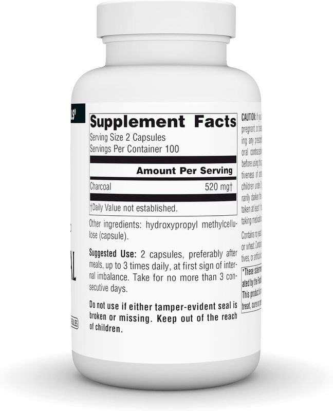 Source Naturals , Charcoal 260Mg Caps 200C