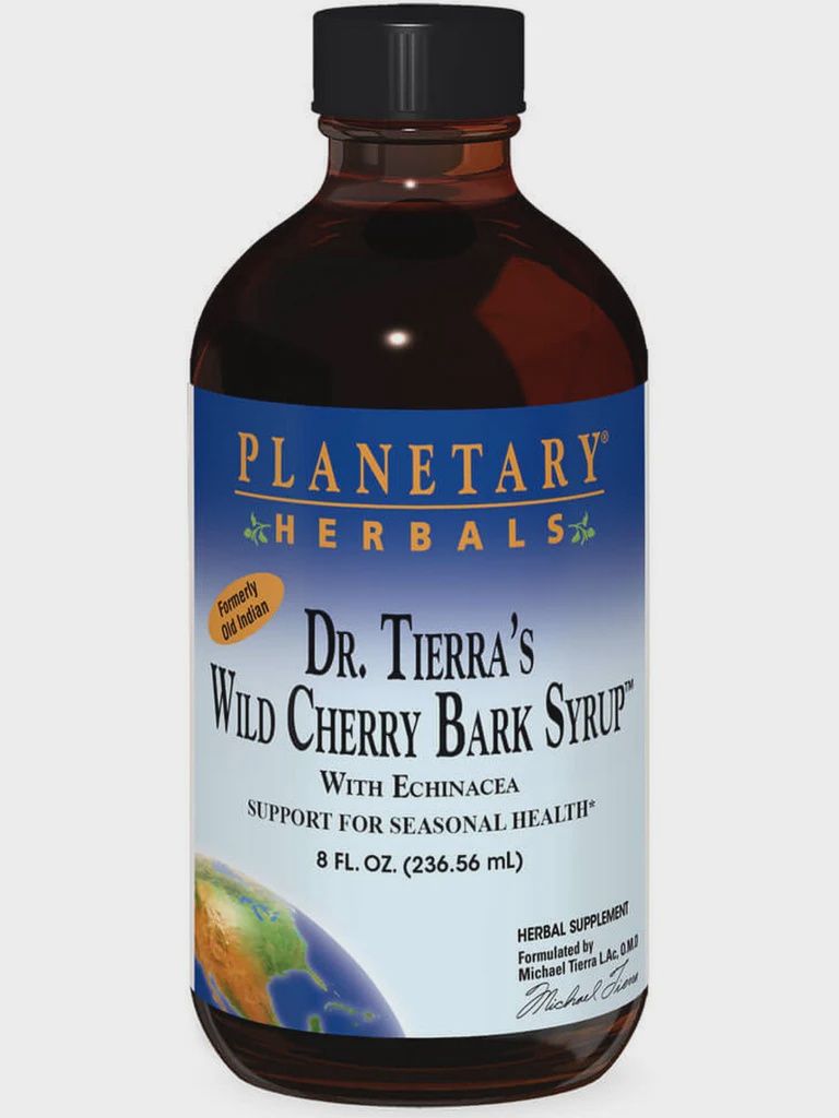 Planetary Herbals , Dr. Tierra's Wild Cherry Bark Syrup 8oz, FL OZ SYRUP: 8