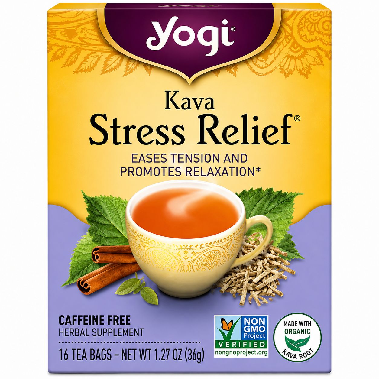 Yogi Team, Kava Stress Relief Herbal Tea Yogi Team, Kava Stress Relief Herbal Tea