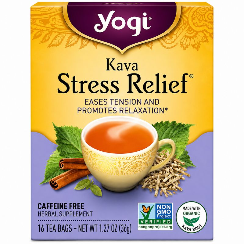 Yogi Team, Kava Stress Relief Herbal Tea