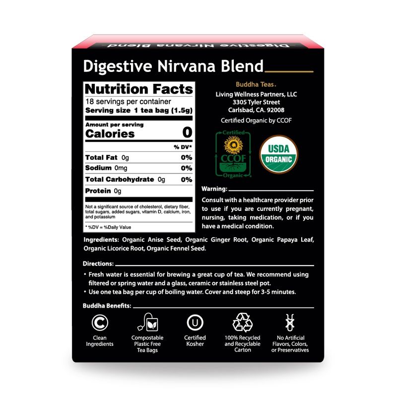 BUDDHA TEAS , Digestive Nirvana Blend Tea
