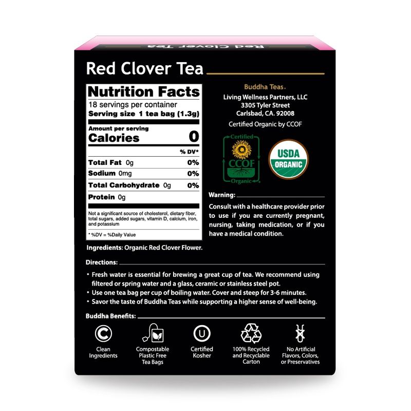 BUDDHA TEAS , Red Clover Tea