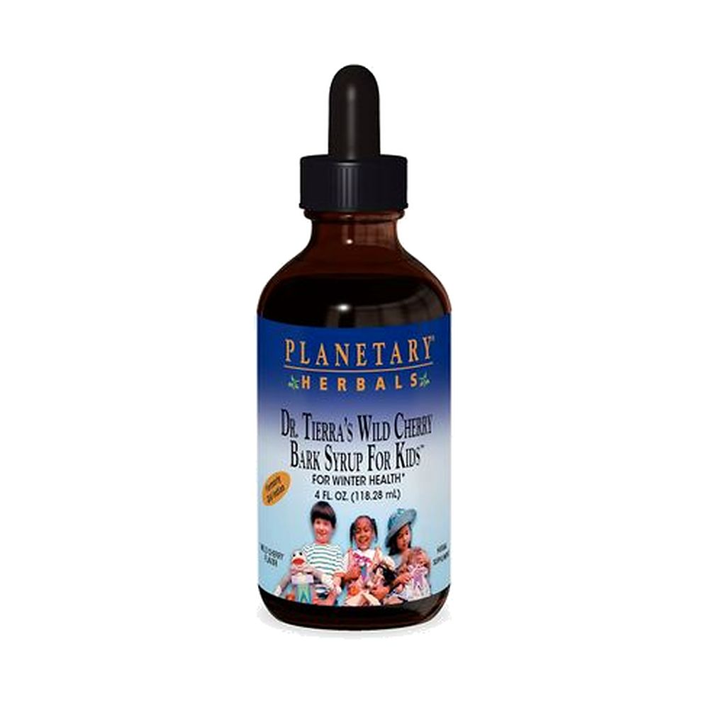 Planterary Herbals, Dr. Tierra's Wild Cherry Bark Syrup -Kids 4oz