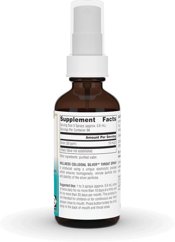 Source Naturals , Colloidal Silver Throat Spray, 30 Ppm, 2 Fl oz