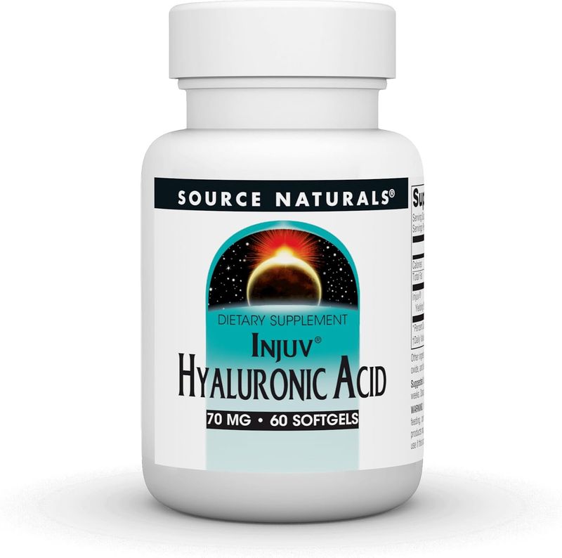 Source Naturals , Injuv Hyaluronic Acid, 70 Mg, 60 Softgels Source Naturals , Injuv Hyaluronic Acid, 70 Mg, 60 Softgels