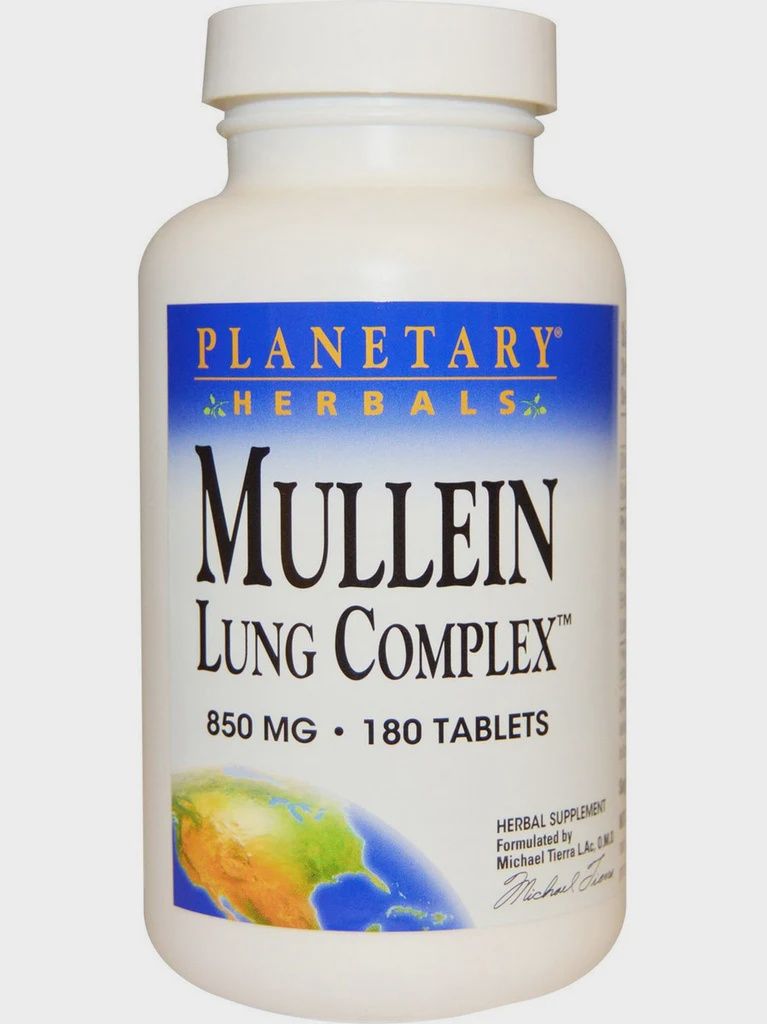 Planetary Herbals , Mullein Lung Complx 850Mg 180T, TABLET: 180