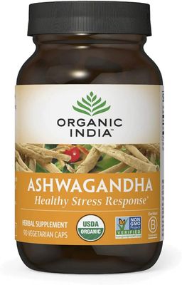Organic India Ashwagandha – Herbal Supplement Capsules