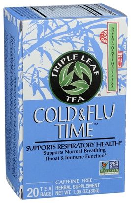 TRIPLE LEAF TEA , Cold & Flu Time Tea, BAG: 20
