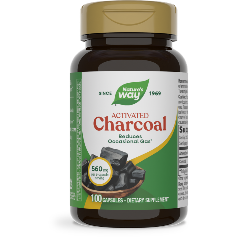 Natures Way, Activated Charcoal -100 Capsules Natures Way, Activated Charcoal -100 Capsules