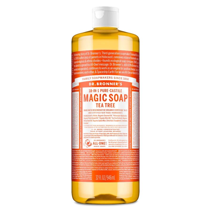 Dr Bronner , 18-In-1 Hemp Pure-Castile Soap - Tea Tree Dr Bronner , 18-In-1 Hemp Pure-Castile Soap - Tea Tree