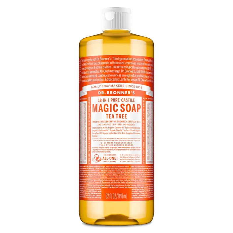 Dr Bronner , 18-In-1 Hemp Pure-Castile Soap - Tea Tree Dr Bronner , 18-In-1 Hemp Pure-Castile Soap - Tea Tree