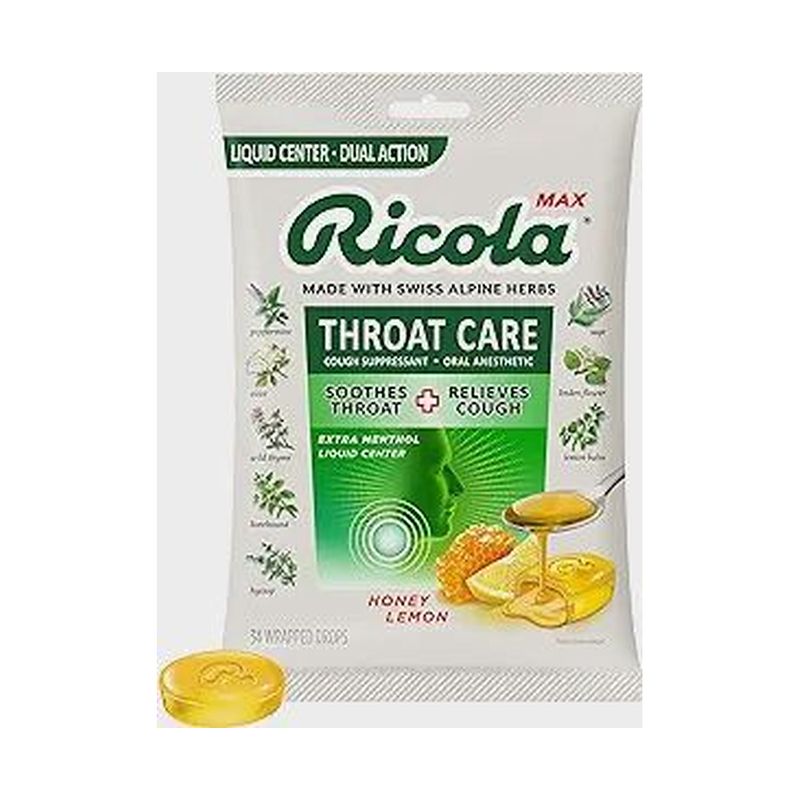Ricola , Throat Care Cough Suppressant Oral Anesthetic