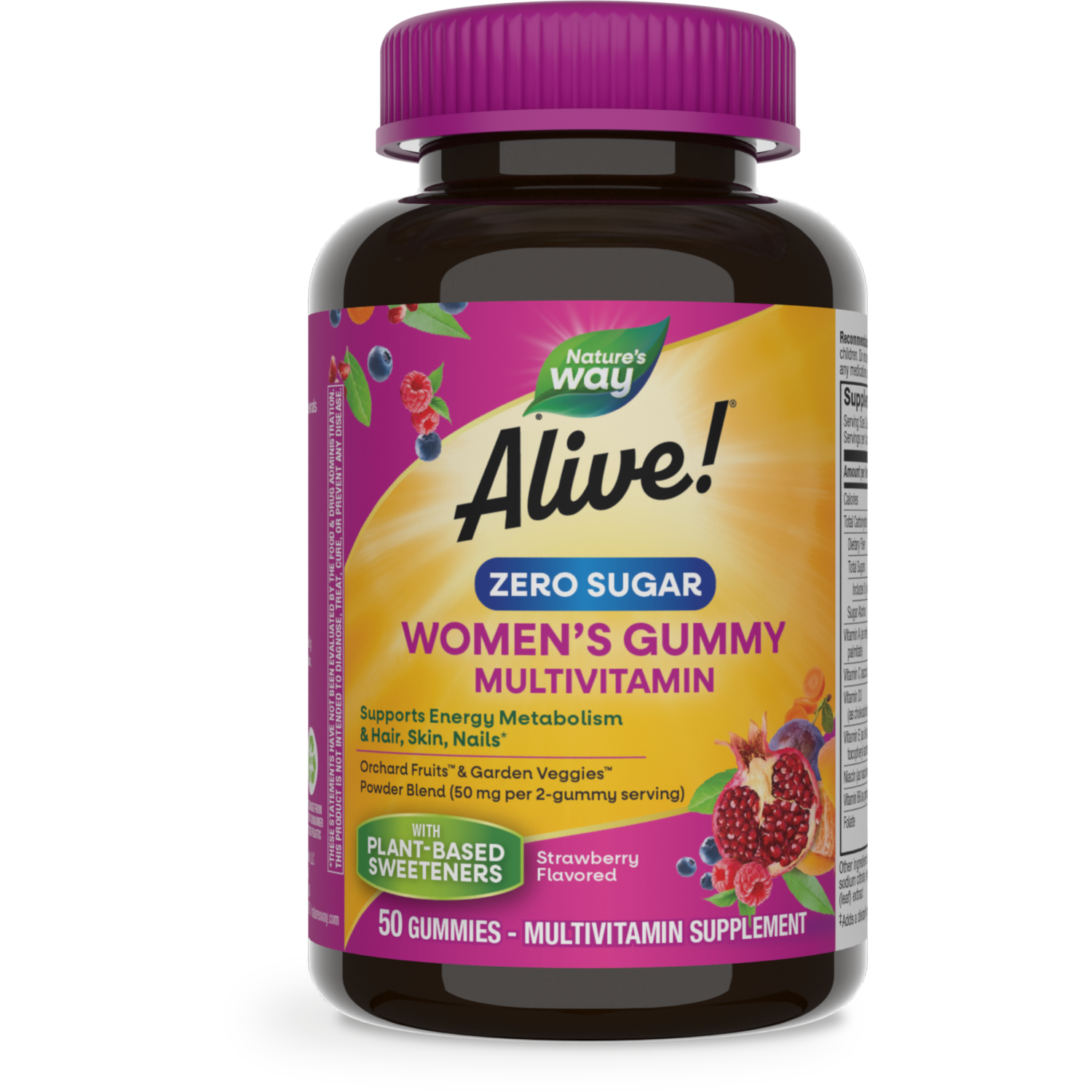 Nature's Way, Alive! Zero Sugar Wmn Multi Gummy 50 ct Nature's Way, Alive! Zero Sugar Wmn Multi Gummy 50 ct