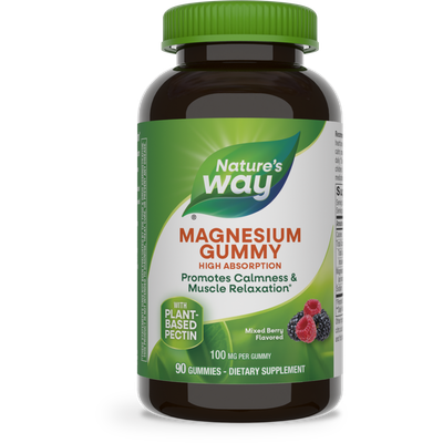 Natures Way, Magnesium Gummies Mixed Berry 90 Ct. Natures Way, Magnesium Gummies Mixed Berry 90 Ct.