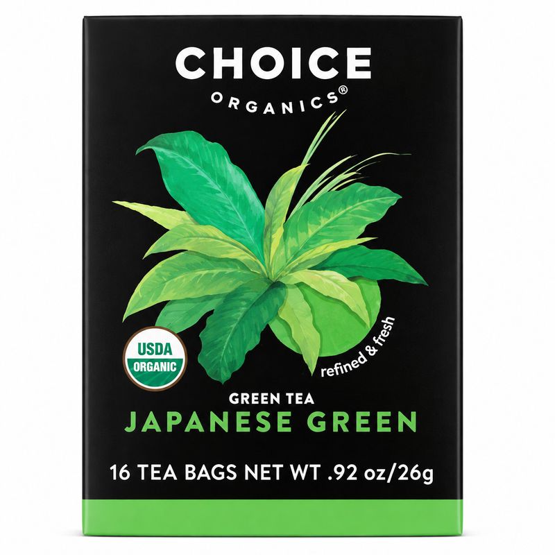 CHOICE ORGANIC TEA, Japanese Green Tea 16 Tea Bags