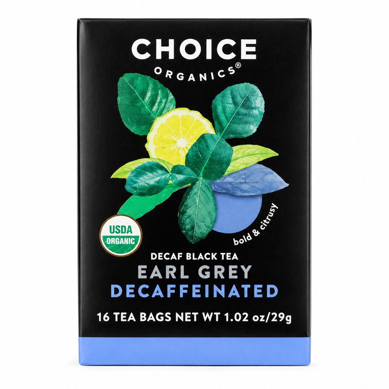 CHOICE ORGANIC TEA, Decaf Black Tea Earl Grey Decaffeinated