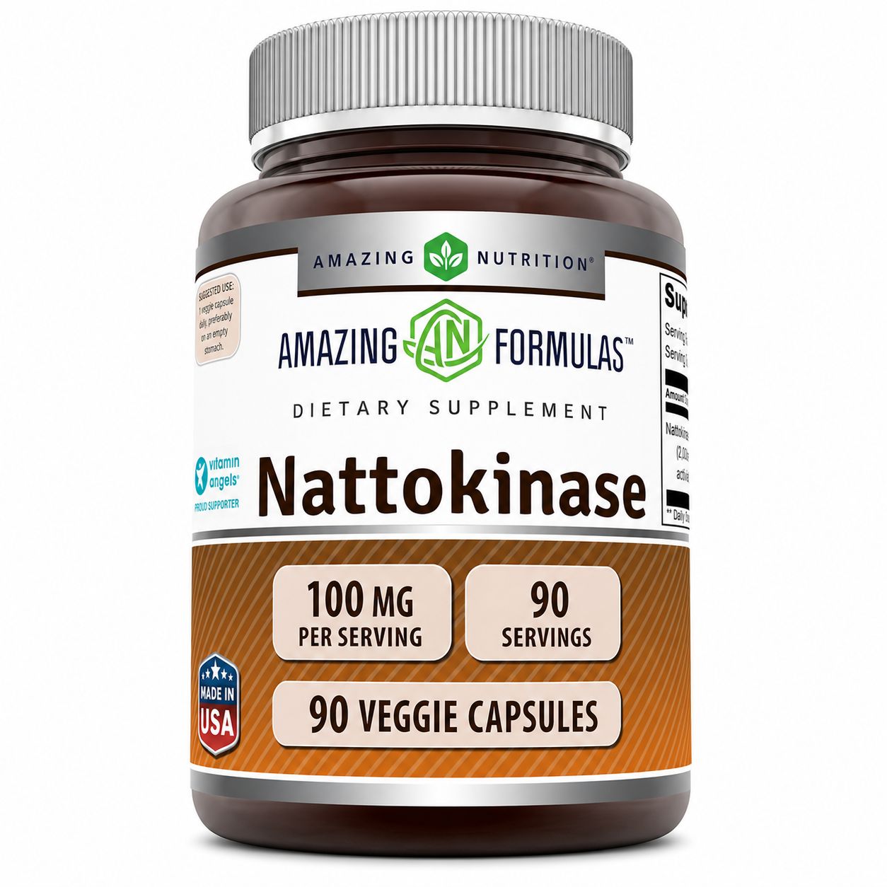 Amazing Nutrition, Nattokinase 200Mg 90 Vegi Caps Amazing Nutrition, Nattokinase 200Mg 90 Vegi Caps