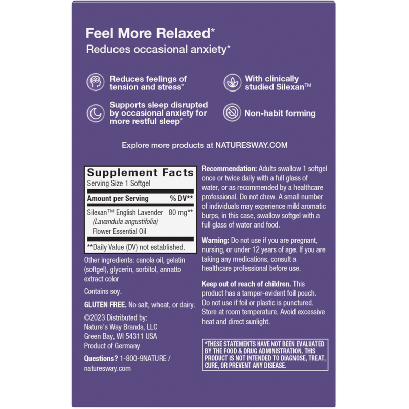 Natures Way, Calm Aid 30 Soft Gel