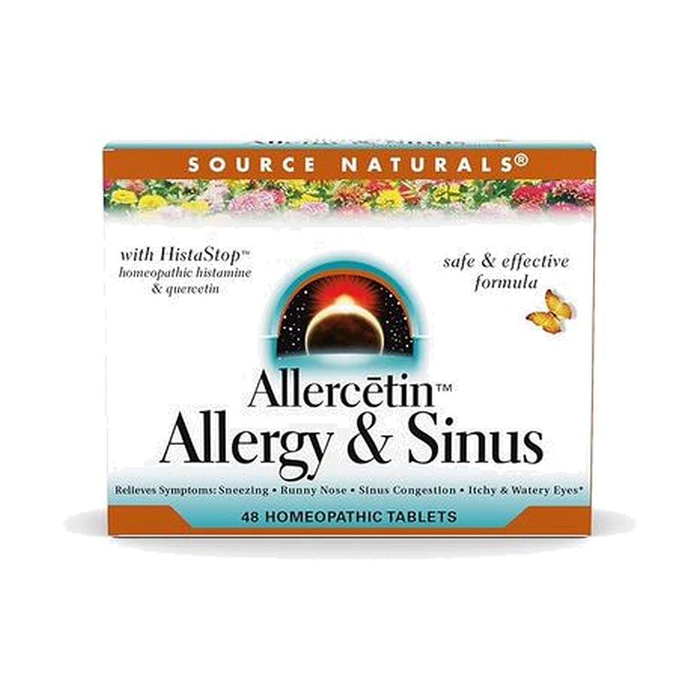Source Naturals, Allercetin Allergy & Sinus 48 Homeopathic Tablets