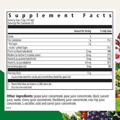 Gaia Herbs. Floradix Floravital Gluten & Yeast Free 8.5 oz.