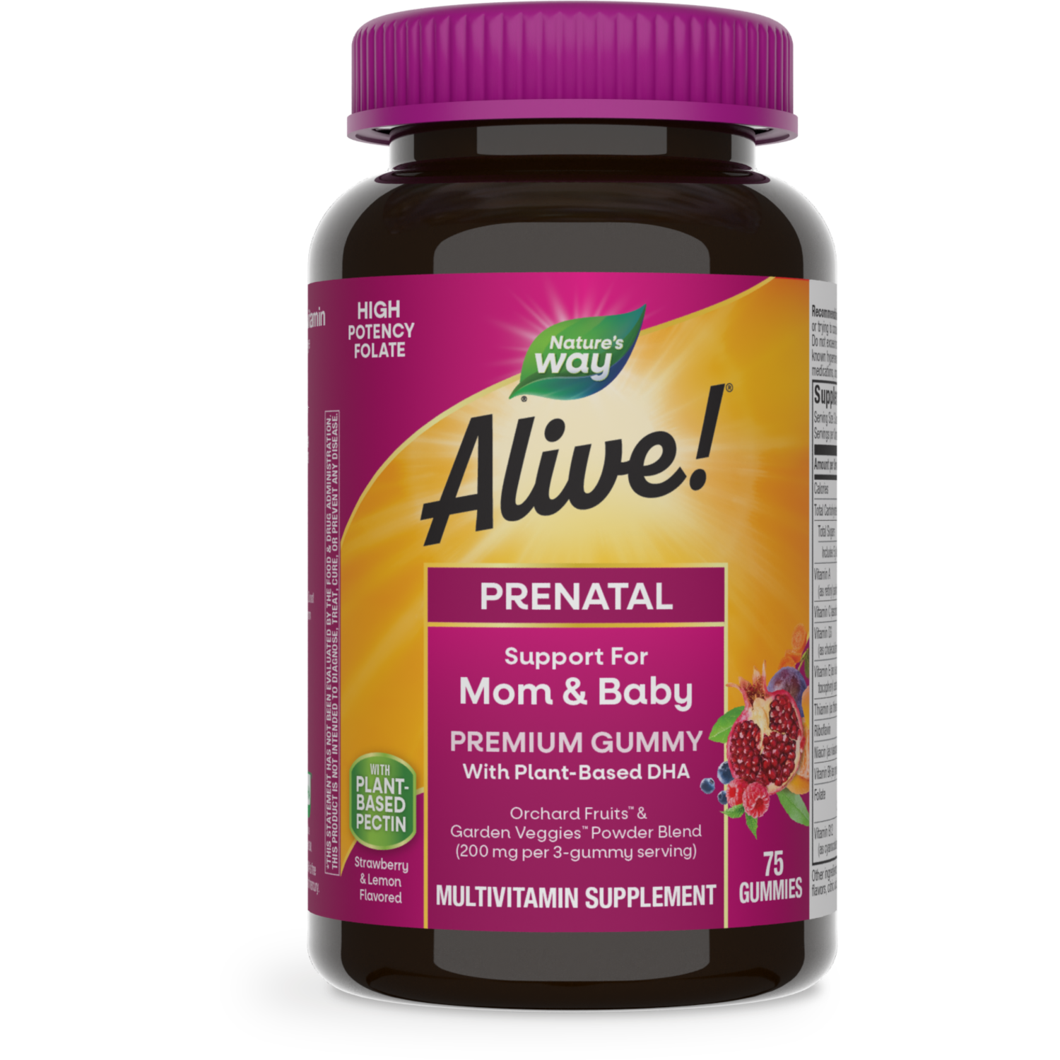 Natures Way, Alive Prenatal Multivitamin Gummies 75 Ct.