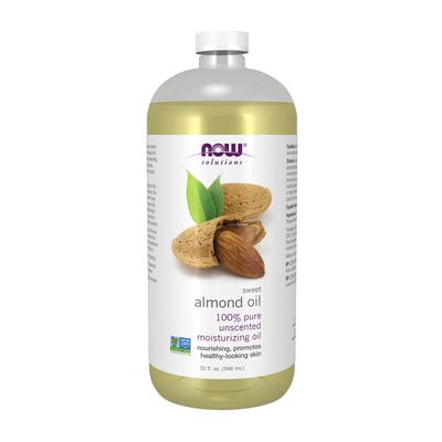 Now Supplements, Almond Oil 100% Pure Unscented 32 Fl oz.