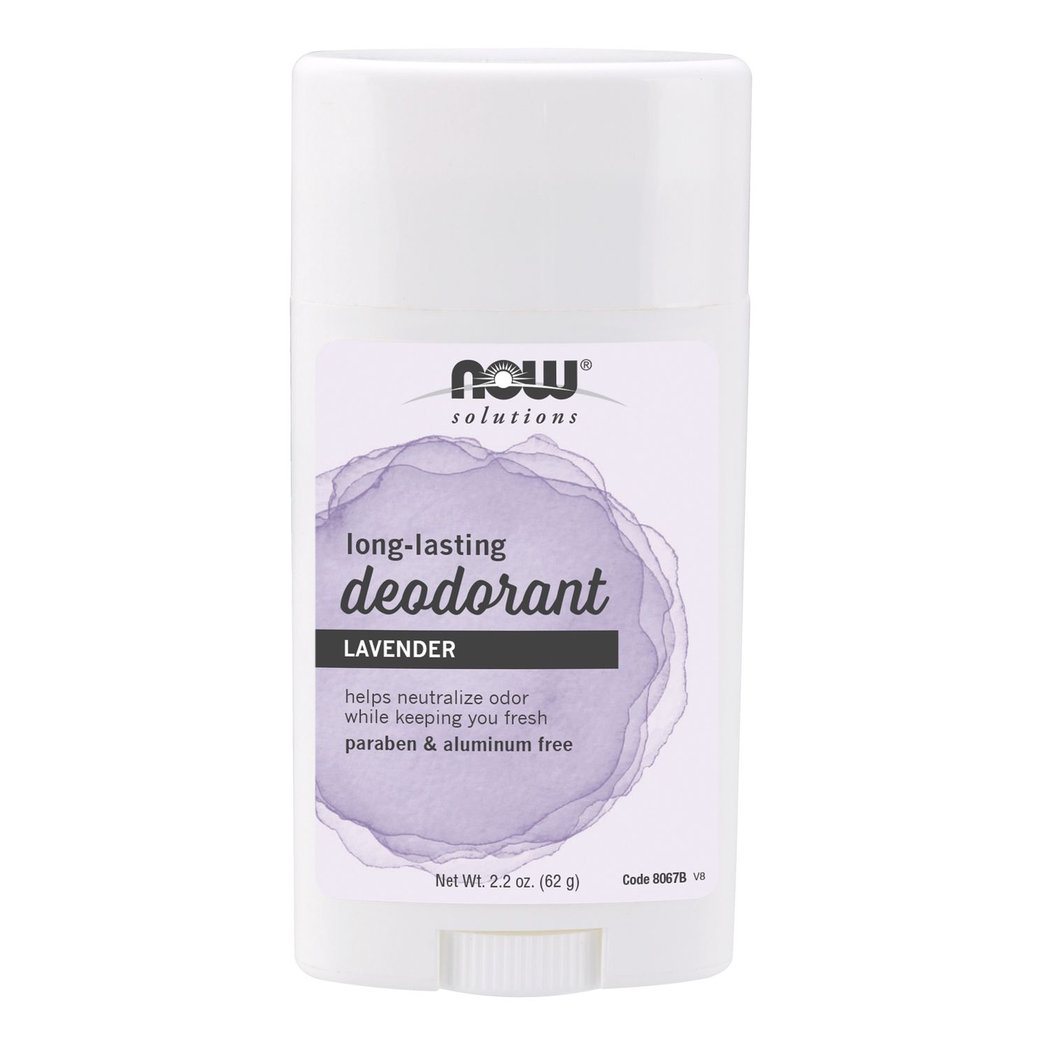 NOW Solutions, Deodorant Stick, Long Lasting, Refreshing Lavender Scent, No Artificial Colors or Fragrances, 2.2-Ounce NOW Solutions, Deodorant Stick, Long Lasting, Refreshing Lavender Scent, No Artificial Colors or Fragrances, 2.2-Ounce