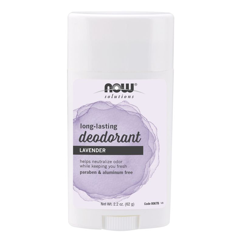 NOW Solutions, Deodorant Stick, Long Lasting, Refreshing Lavender Scent, No Artificial Colors or Fragrances, 2.2-Ounce NOW Solutions, Deodorant Stick, Long Lasting, Refreshing Lavender Scent, No Artificial Colors or Fragrances, 2.2-Ounce