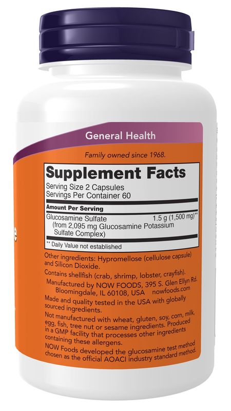 Now Supplements, Glucosamine Sulfate 750 Mg Caps