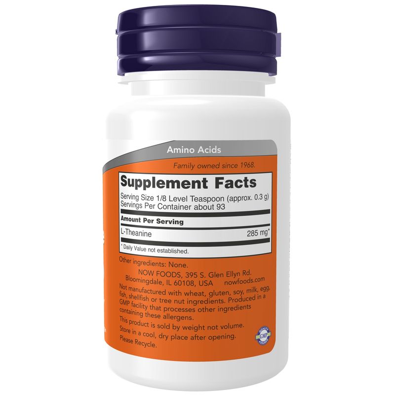 Now Supplements, L-Theanine Pure Powder 1 oz.