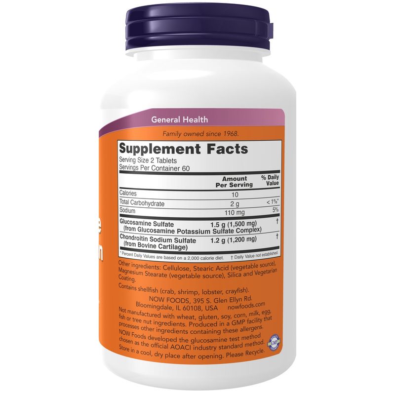 Now Supplements, Extra Strength Glucosamine & Chondroiton - Tabs