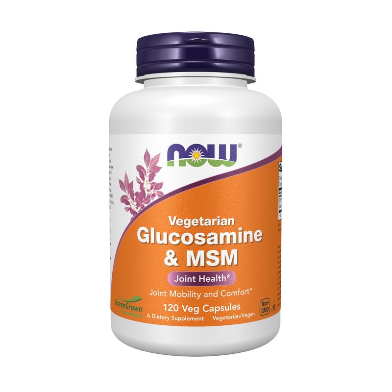 Now Supplements, Vegetarian Glucosamine & Msm 120 Veg Caps Now Supplements, Vegetarian Glucosamine & Msm 120 Veg Caps