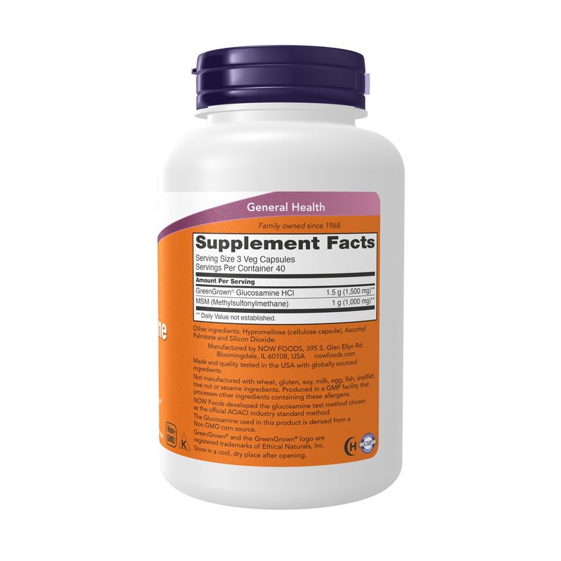 Now Supplements, Vegetarian Glucosamine & Msm 120 Veg Caps