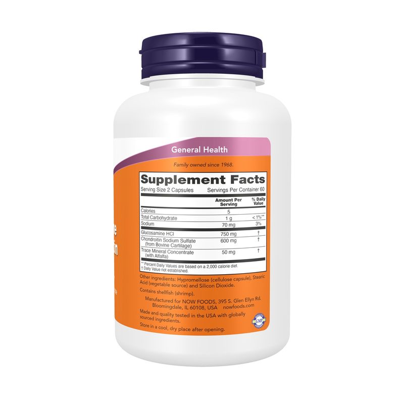 Now Supplements, Glucosamine & Chondroiton Veg Caps