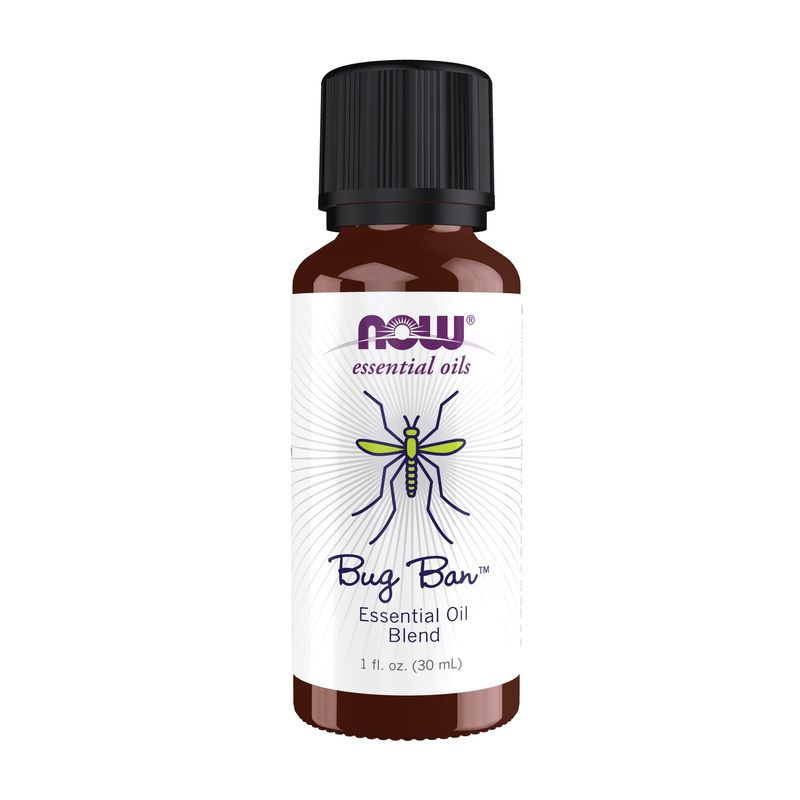 NOW Essential Oils, Bug Ban™ Blend, Bug-Repelling Essential Oil Blend for Inside and Outside Usage, Made with Pure Essential Oils, Vegan, Child Resistant Cap, 1-Ounce NOW Essential Oils, Bug Ban™ Blend, Bug-Repelling Essential Oil Blend for Inside and Outside Usage, Made with Pure Essential Oils, Vegan, Child Resistant Cap, 1-Ounce