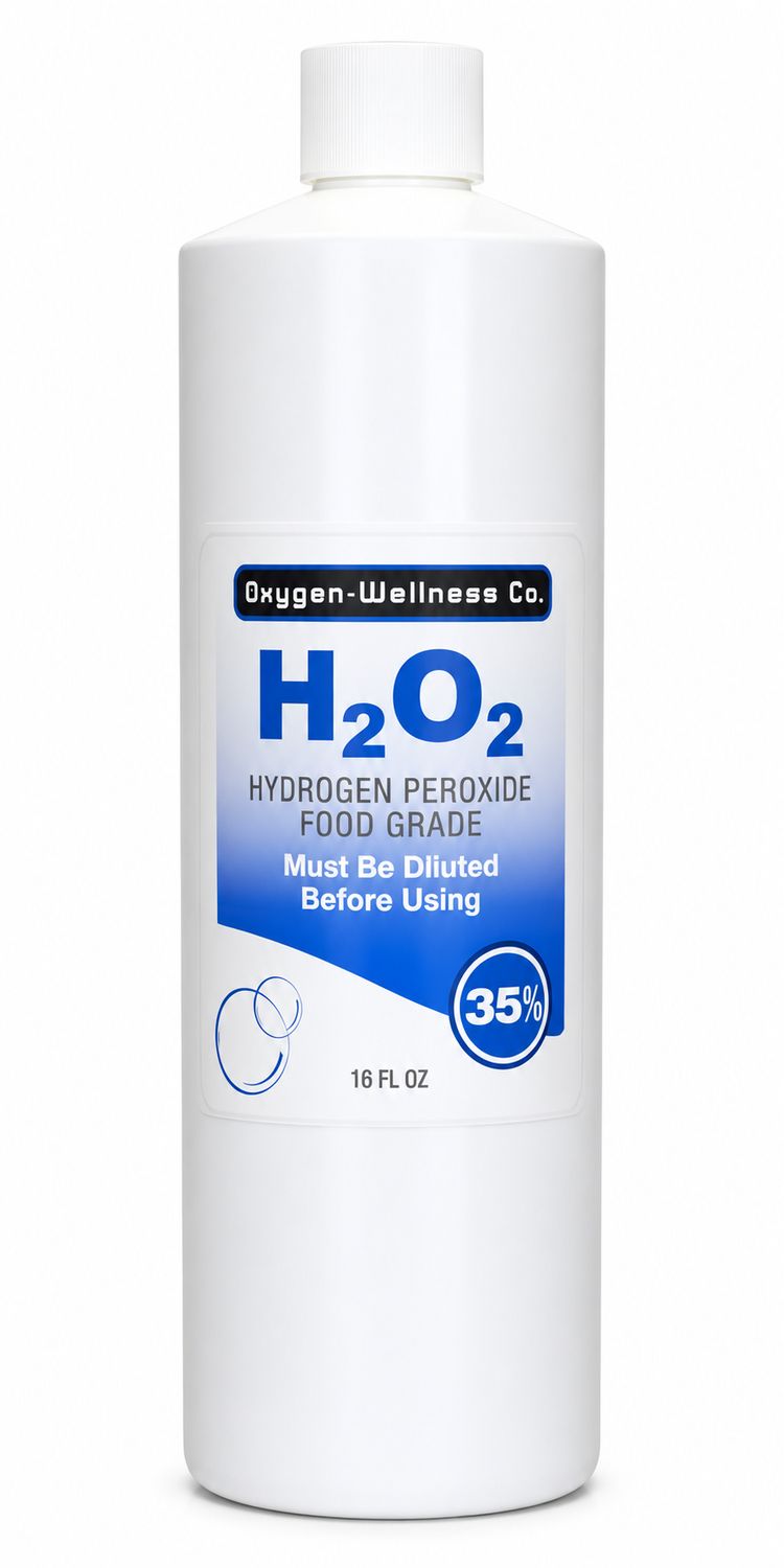 Oxygen Wellness Company, Hydrogen Peroxide 35% 16 Fl oz. Oxygen Wellness Company, Hydrogen Peroxide 35% 16 Fl oz.