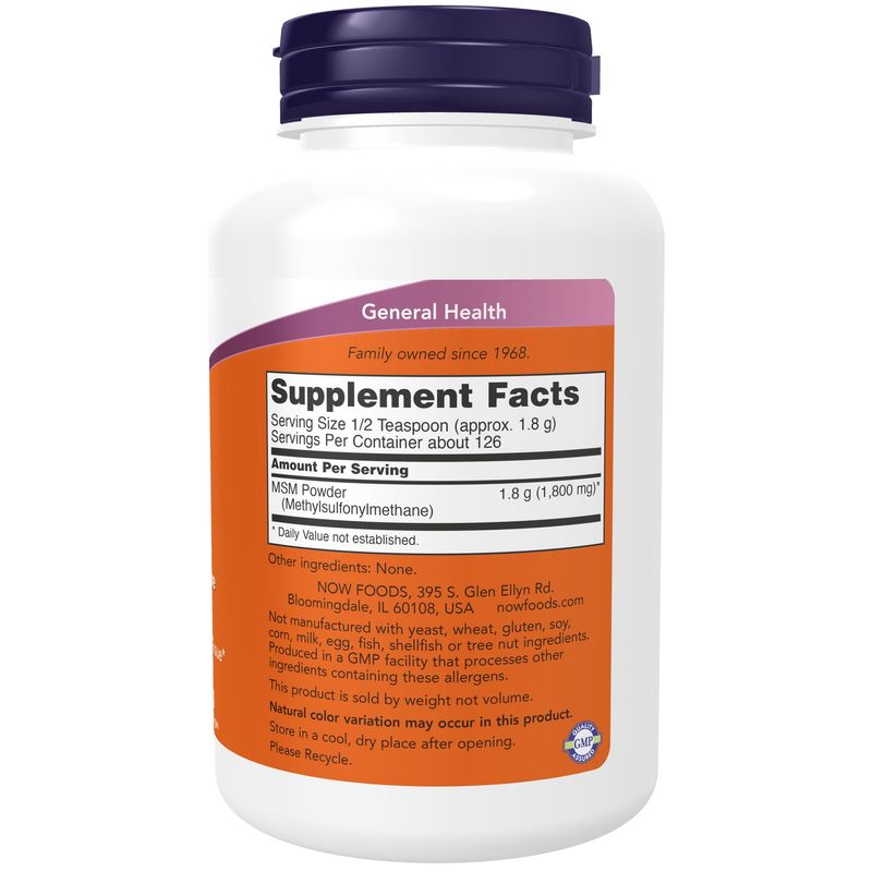 Now Supplements. Msm Powder 8oz