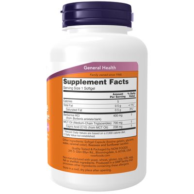 Now Supplements, Berberine Glucose Support- Softgels