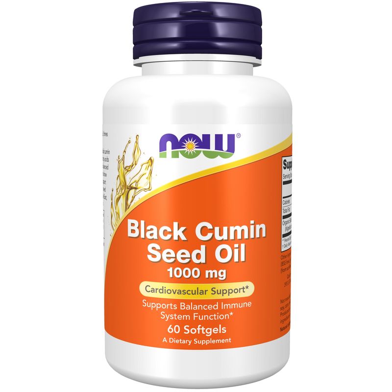 Now, Black Cumin Seed Oil 1,000mg 60 Softgels Now, Black Cumin Seed Oil 1,000mg 60 Softgels